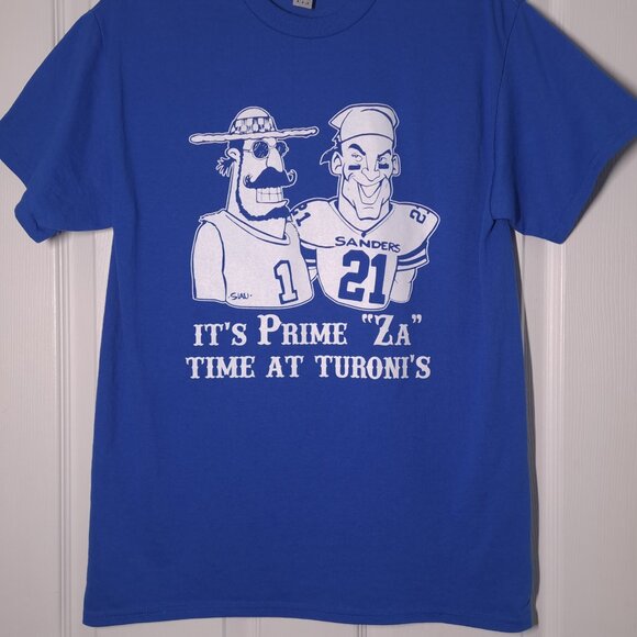 Turoni's Prime "Za" Deion Sanders USED Shirt (M, Pizza, Evansville, Indiana) - Picture 6 of 7